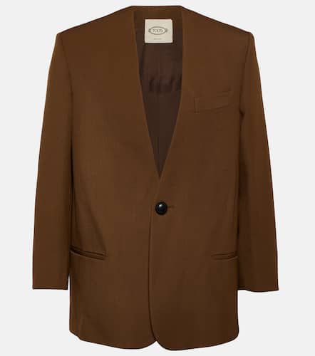 Blazer oversize en laine vierge - Tod's - Modalova