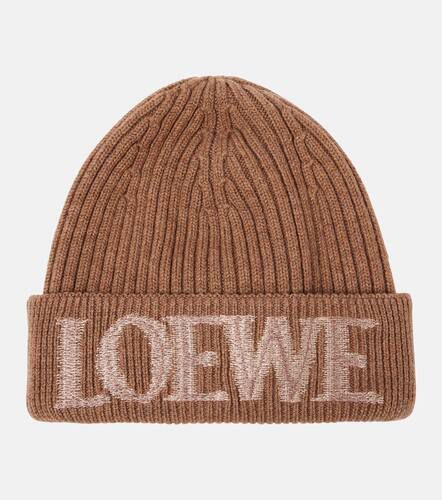 Bonnet en laine mélangée à logo - Loewe - Modalova