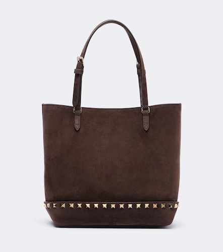 Cabas Rockstud Small en daim - Valentino Garavani - Modalova