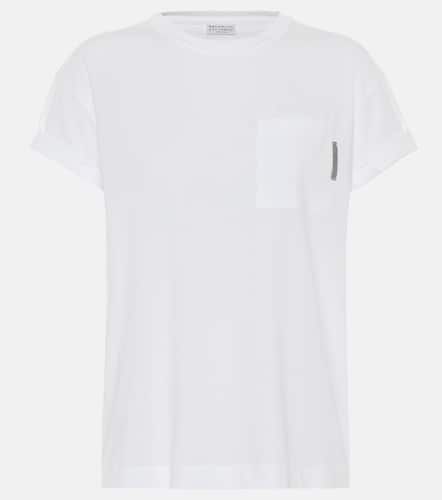 T-shirt en coton mélangé - Brunello Cucinelli - Modalova