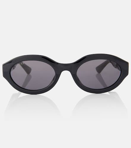 Lunettes de soleil Interlocking G ovales - Gucci - Modalova