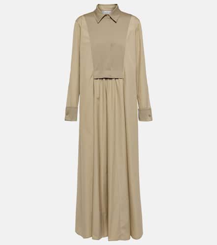 Robe longue plissée en coton - Max Mara - Modalova