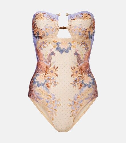 Maillot de bain bustier Indra à imprimé - Zimmermann - Modalova