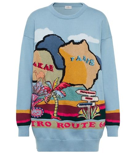 Pull intarsia en coton mélangé - Etro - Modalova