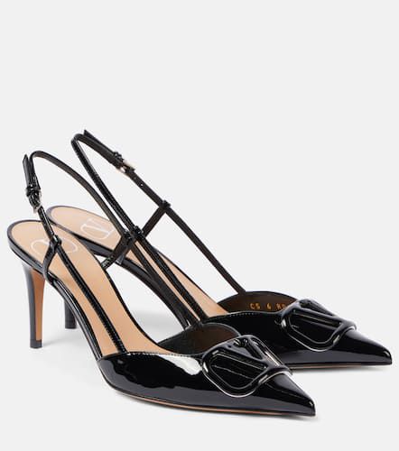 Escarpins slingback Vlogo Signature 80 en cuir - Valentino Garavani - Modalova