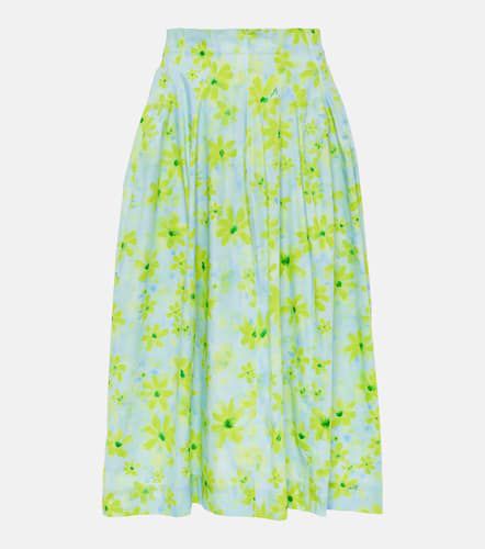 Marni Jupe midi en coton à fleurs - Marni - Modalova