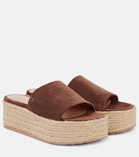 Mules à plateforme en daim - Gianvito Rossi - Modalova