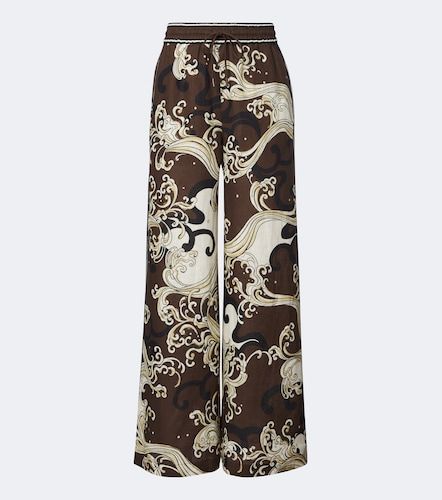 Alémais Pantalon ample Otis en lin à imprimé - Alemais - Modalova