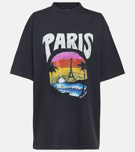 T-shirt Paris Tropical en coton - Balenciaga - Modalova