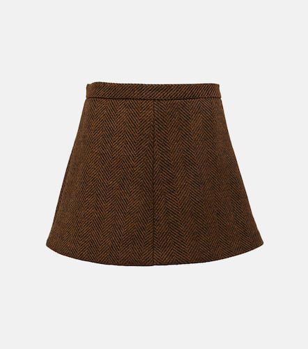 Short à taille haute en laine - REDValentino - Modalova