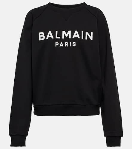 Sweat-shirt en coton à logo - Balmain - Modalova