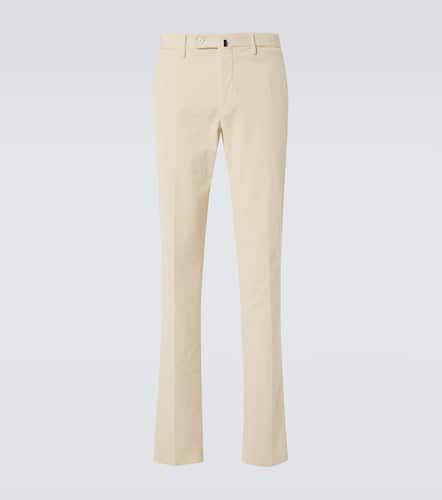 Pantalon slim en velours côtelé de coton - Incotex - Modalova