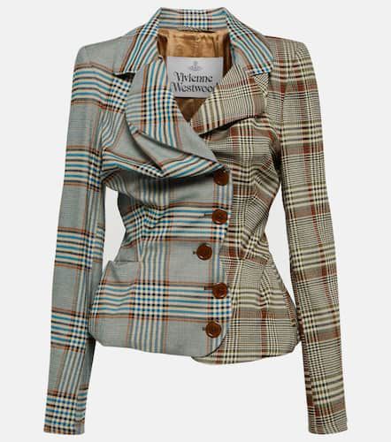 Veste en tweed de laine mélangée à carreaux - Vivienne Westwood - Modalova
