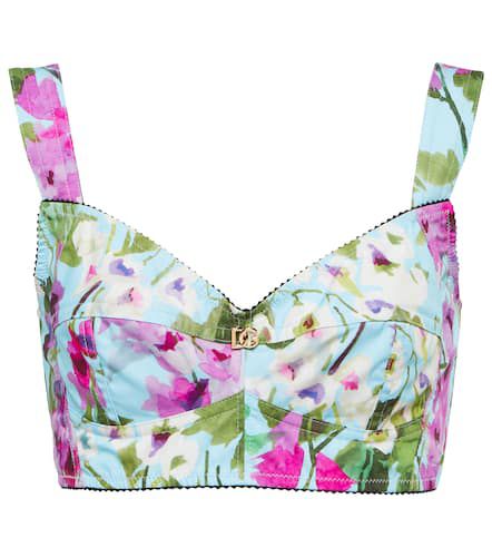 Dolce&Gabbana Top bustier à fleurs - Dolce&Gabbana - Modalova