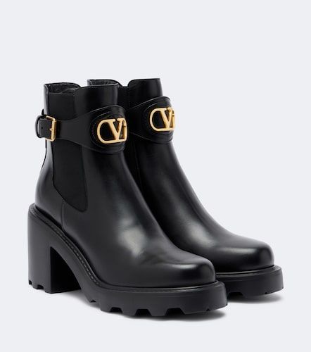 Bottines Beatle VLogo en cuir - Valentino Garavani - Modalova