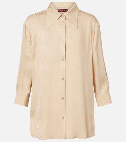 Chemise Interlocking G en soie - Gucci - Modalova