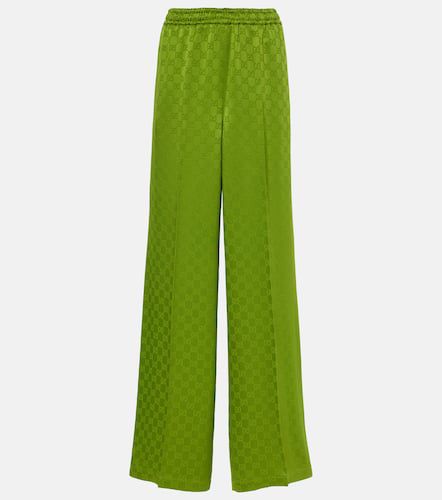 Gucci Pantalon ample GG en satin - Gucci - Modalova