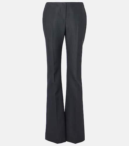 Pantalon bootcut à taille haute en laine - Alexander McQueen - Modalova