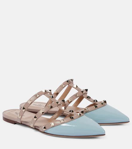 Mules Rockstud en cuir - Valentino Garavani - Modalova