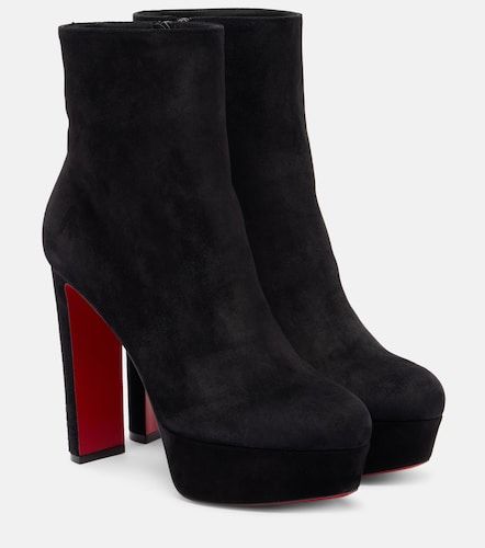 Bottines Loo Booty 130 en daim - Christian Louboutin - Modalova