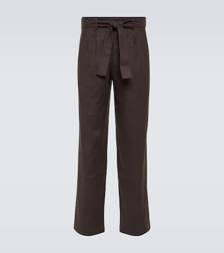 Pantalon droit en lin et coton - Commas - Modalova