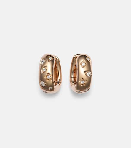 Boucles d'oreilles Iconica en or rose 18 ct et diamants - Pomellato - Modalova
