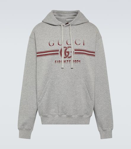 Sweat-shirt à capuche en coton à logo - Gucci - Modalova