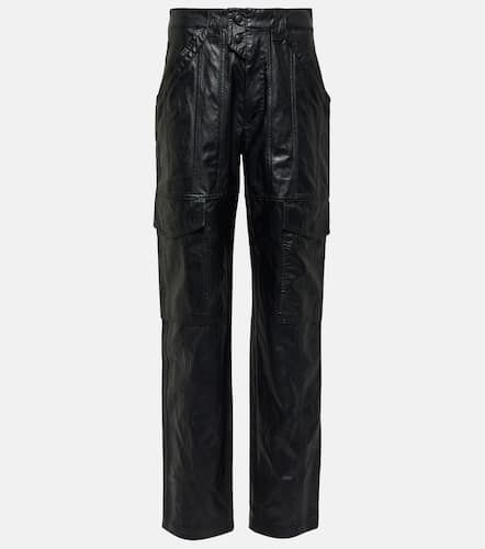 Pantalon cargo Vayonili en cuir synthétique - Marant Etoile - Modalova