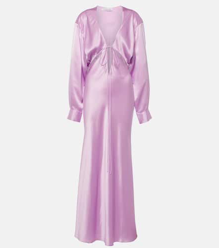 Robe longue Triquetra en satin de soie - Christopher Esber - Modalova