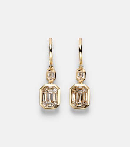 Boucles d'oreilles Illusion en or 18 ct et diamants - Shay Jewelry - Modalova