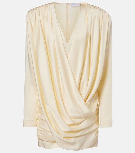 Robe drapée en satin - Stella McCartney - Modalova