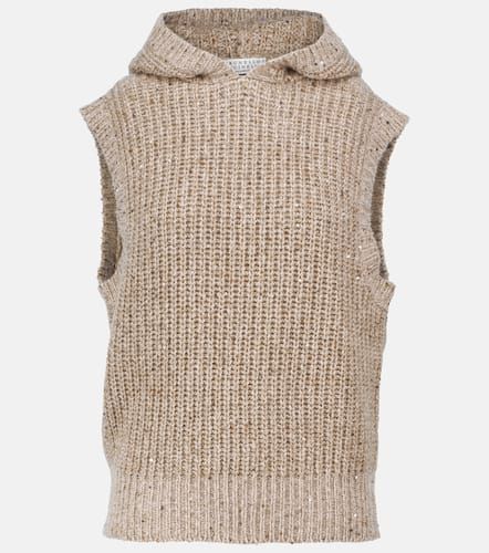 Pull sans manches en cachemire, laine et soie - Brunello Cucinelli - Modalova