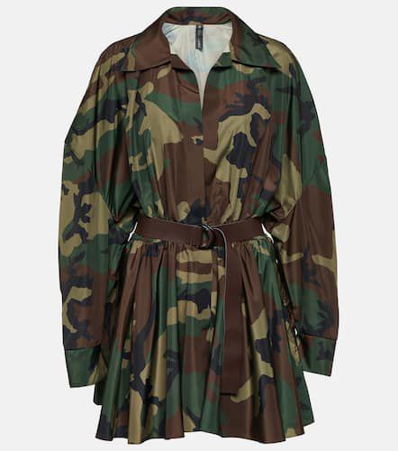 Robe chemise à motif camouflage - Norma Kamali - Modalova