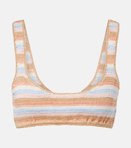 Haut de bikini rayé en crochet de coton - Anna Kosturova - Modalova
