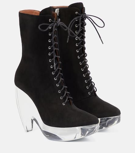 Bottines à plateforme en daim - Alaïa - Modalova