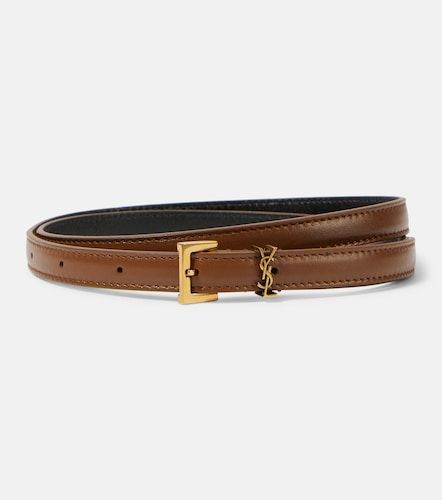 Ceinture extra-fine Cassandre en cuir - Saint Laurent - Modalova