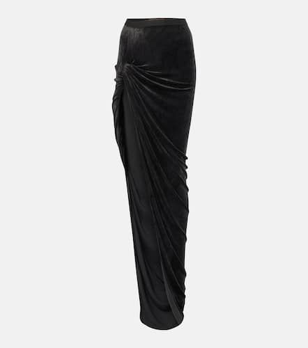 Jupe longue Lilies Twist Edfu en velours - Rick Owens - Modalova