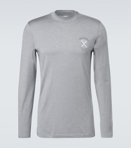 T-shirt de ski en soie mélangée - Brunello Cucinelli - Modalova