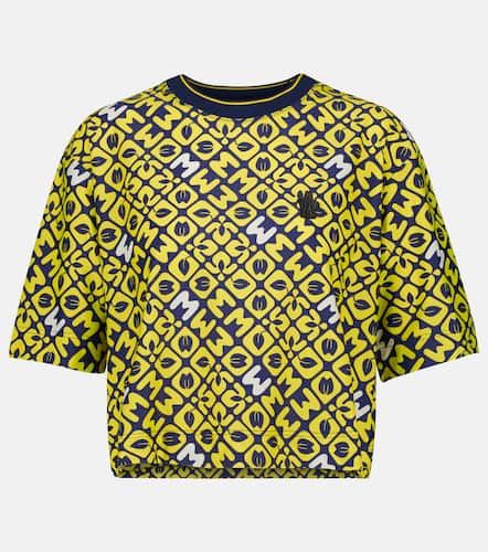 T-shirt raccourci imprimé - Moncler Grenoble - Modalova