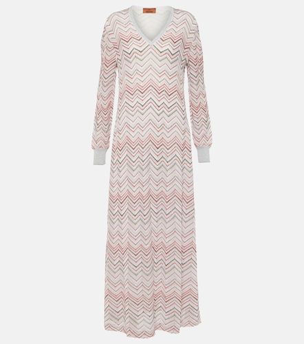 Robe longue Zig Zag métallisée - Missoni - Modalova