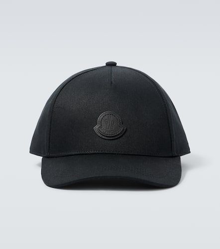 Moncler Casquette en coton et cuir - Moncler - Modalova