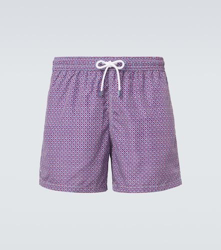 Short de bain Madeira à imprimé - Fedeli - Modalova