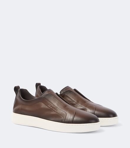 Baskets slip-on Victory en cuir - Santoni - Modalova