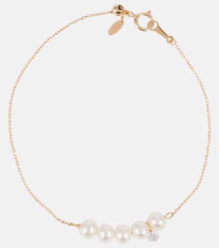 Bracelet Aphrodite en or 18 ct, perles et diamants - Persée - Modalova