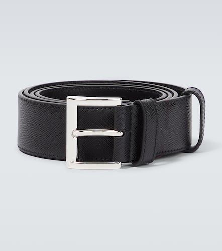 Ceinture en cuir Saffiano à logo - Prada - Modalova