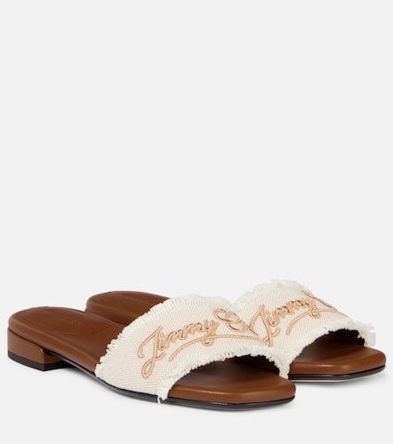 Mules Joa brodées en toile - Jimmy Choo - Modalova