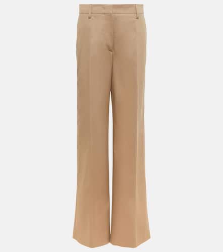 Pantalon à taille haute en coton mélangé - Prada - Modalova