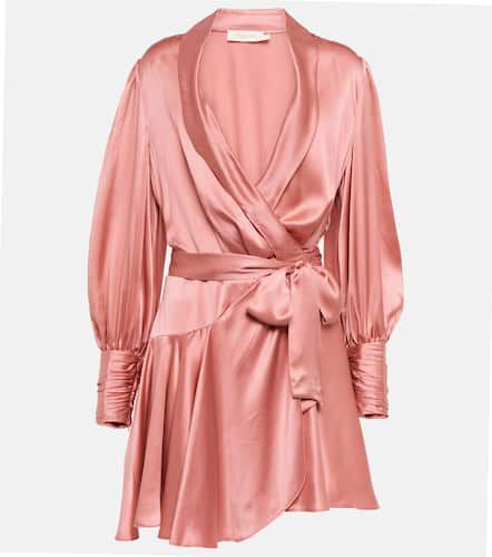 Robe portefeuille en satin de soie - Zimmermann - Modalova