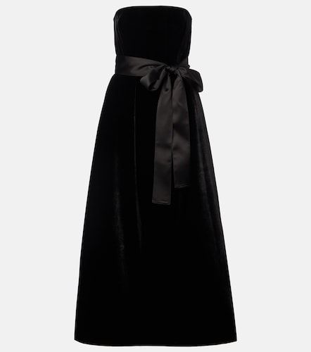 Elie Saab Robe longue en velours - Elie Saab - Modalova