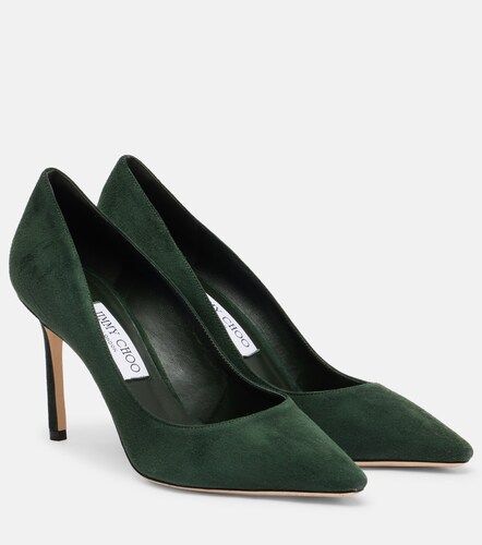 Escarpins Romy 85 en daim - Jimmy Choo - Modalova
